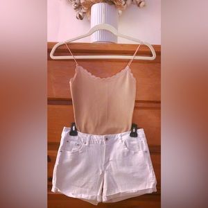 Highway Women’s White Jean Shorts